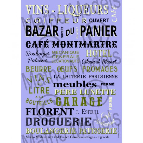 1/35 Old French Commercial Signs