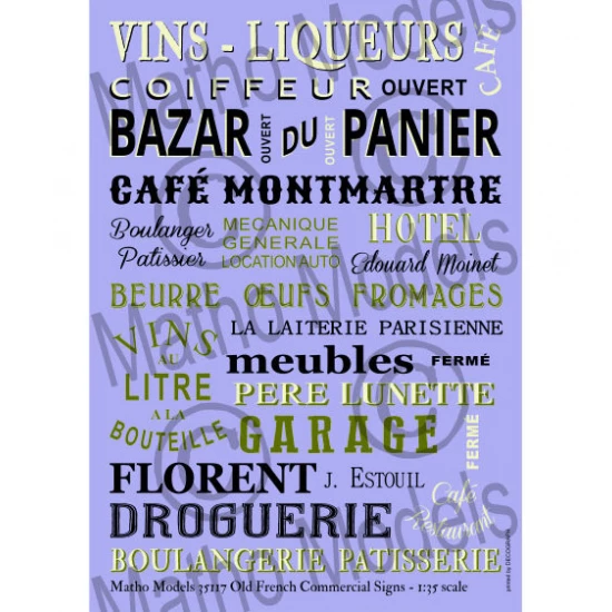 1/35 Old French Commercial Signs