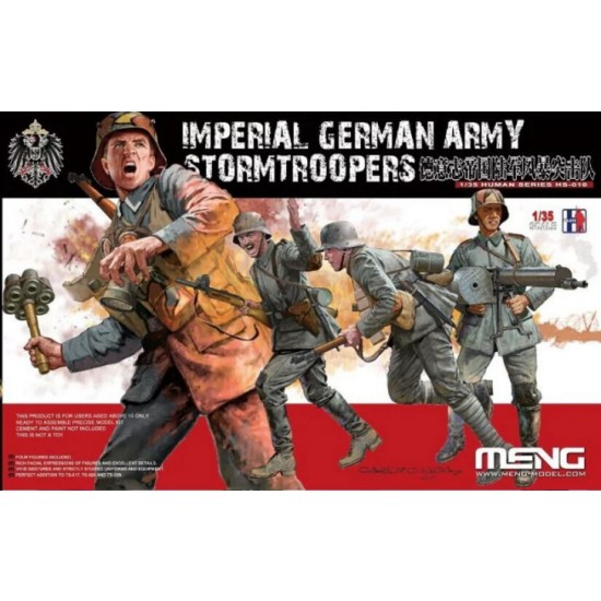 1/35 Imperial German Army Stormtroopers (Human Series, 4 figures)