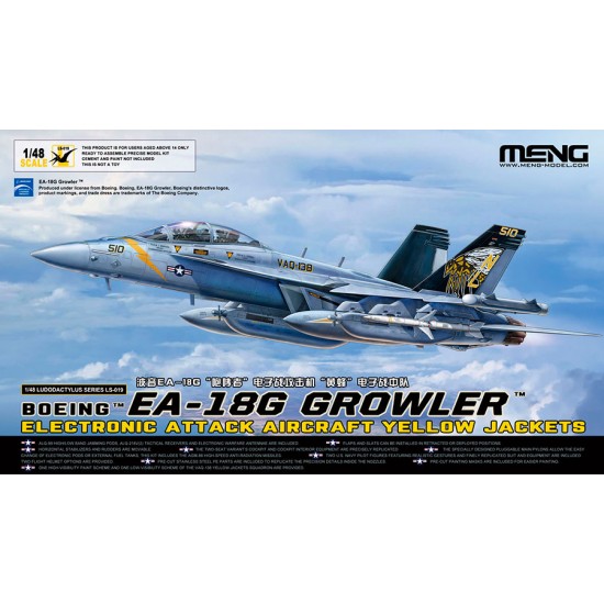 1/48 Boeing EA-18G Growler Electronic Attack Aircraft Yellow Jackets