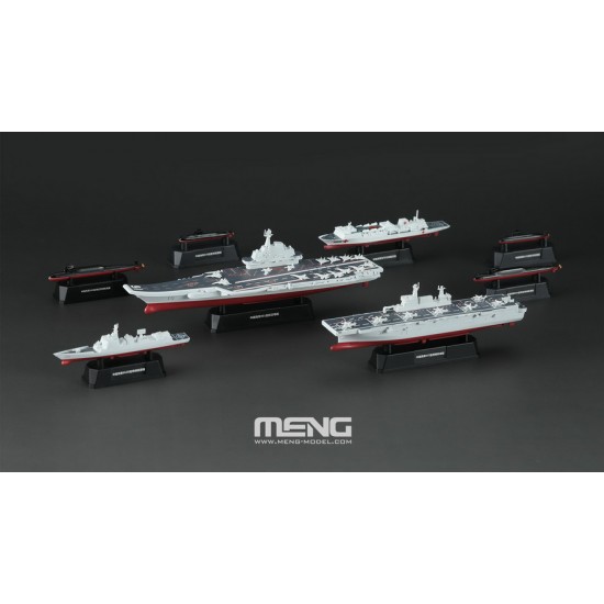 1/2000 Chinese Fleet Set 2 - 6 Warships: Type 001, 075, 052D, 093G, 094, Peace Ark