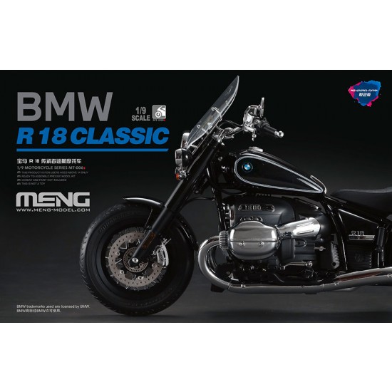 1/9 BMW R 18 Classic Motorcycle (Pre-coloured Edition)