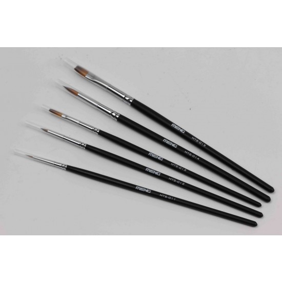 Paint Brush Set (5pcs, diameter: 1.15mm, 1.79mm, 2.94mm, 3.10mm, 5.9mm)