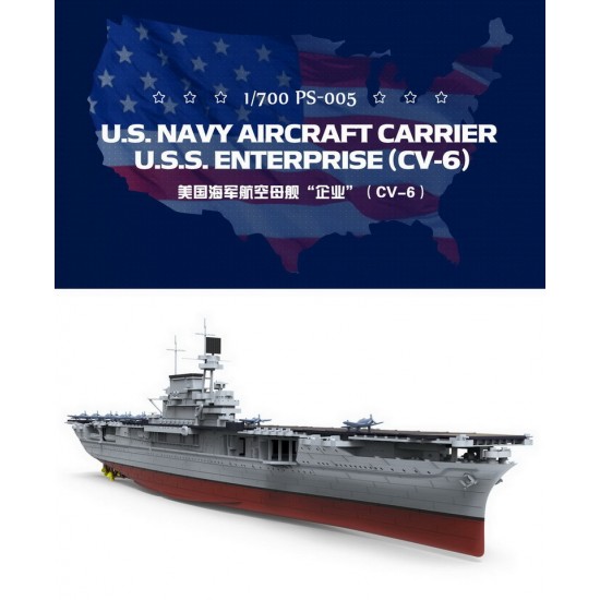 1/700 USS Enterprise (CV-6) Aircraft Carrier