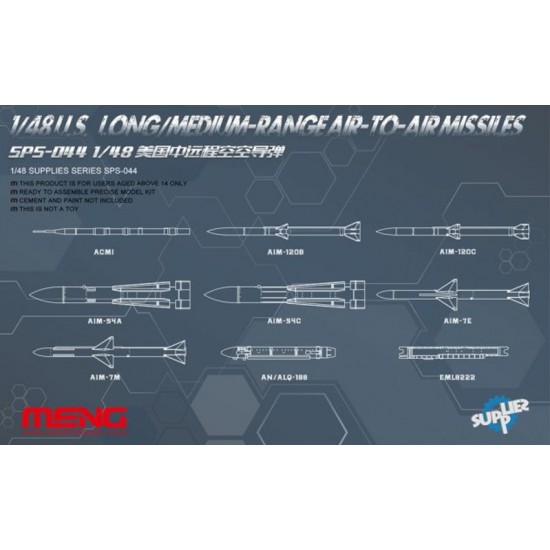1/48 US Long/Medium-Range Air-to-Air Missiles 