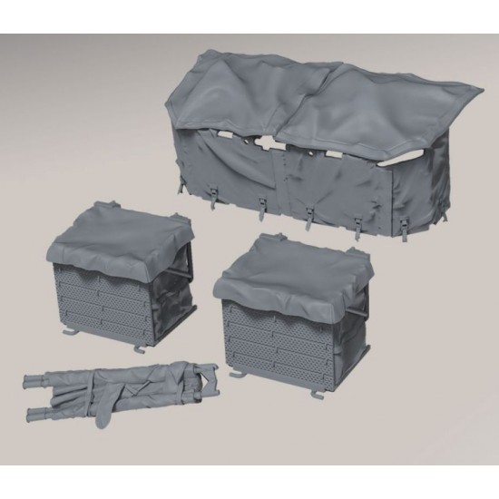 1/35 Israel Main Battle Tank Merkava Mk.4M Fully Loaded Rear Baskets for #MENG-TS036