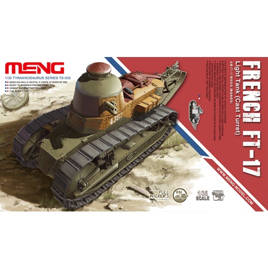 1/35 French FT-17 Light Tank (Cast Turret) #TS-008