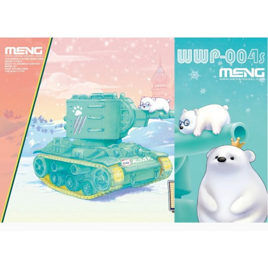 World War Toons - Kliment Voroshilov KV-2 Tank w/Bear Figure (snap-fit)