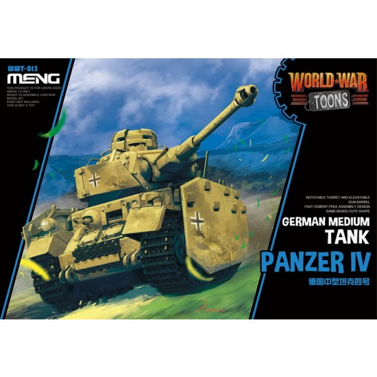 World War Toons - German Medium Tank Panzer IV [Q Version] (snap-fit)