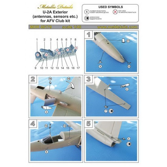 1/48 Lockheed U-2A Exterior for AFV Club kits