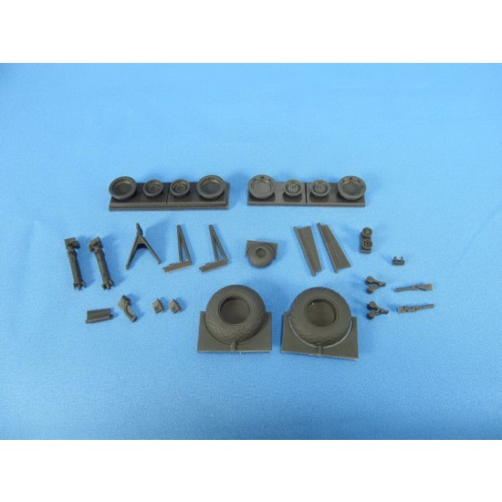 1/48 Boeing B-17 Flying Fortress Wheels Uncovered for Revell/Monogram kits