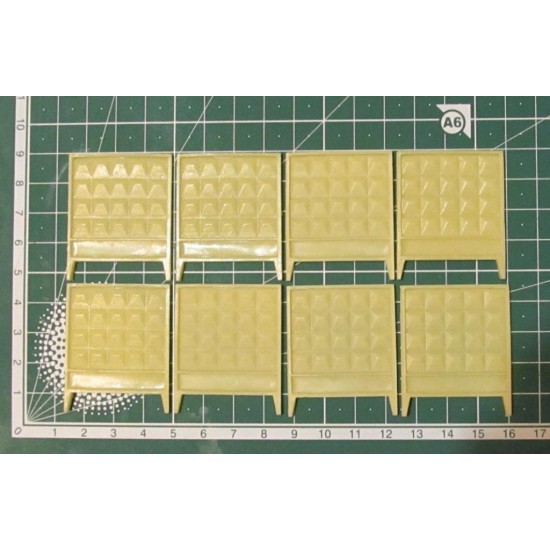 1/72 Russian Concrete Fence Type PO-2 (8pcs)