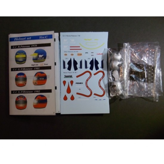 1/20 Helmet Set #C 1980s