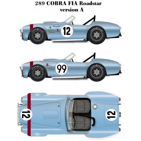 1/24 Multimedia kit: 289 Cobra FIA Roadstar Version. A