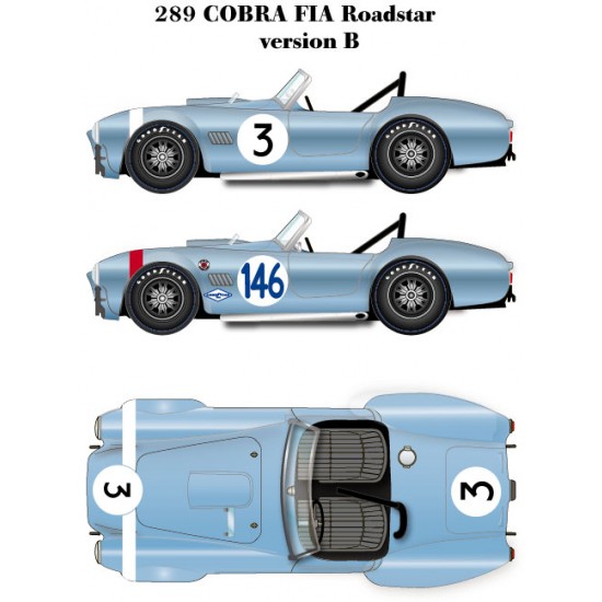 1/24 Multimedia kit: 289 Cobra FIA Roadstar Version. B