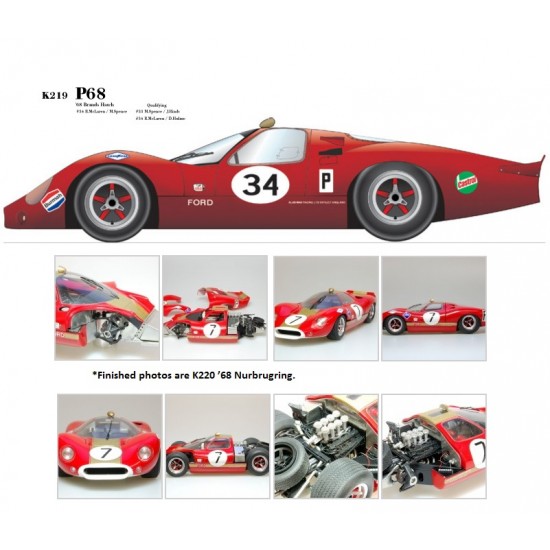 1/24 Multimedia kit - Ford P68 1968 Brands Hatch (Version. A)
