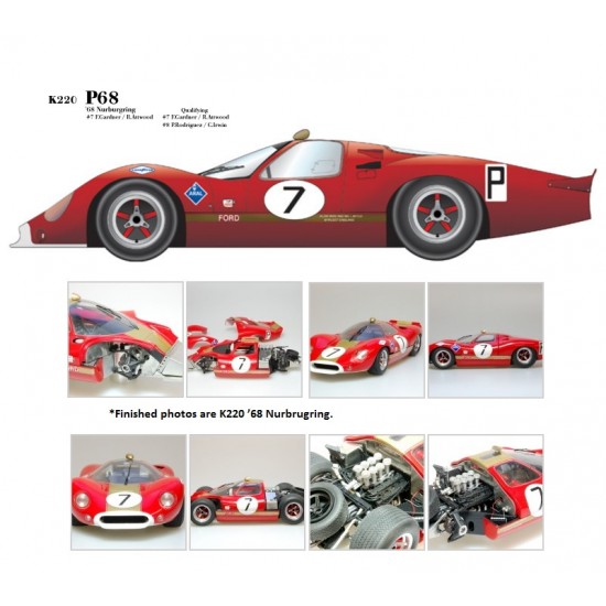 1/24 Multimedia kit - Ford P68 1968 Brands Nurbrugring (Version. B)