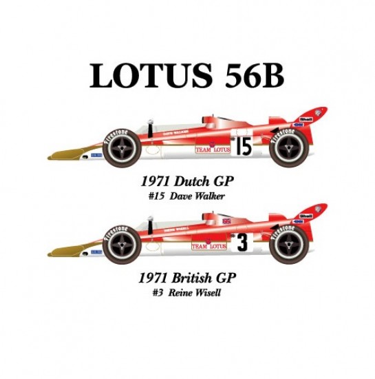 1/20 Full Detail Kit: Lotus 56B '71 Ver.A Dutch GP & British GP #15/3
