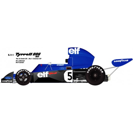 1/20 Full Detail Multimedia kit - Tyrrell 006 1973 Rd.10 Dutch/Rd.11 German GP
