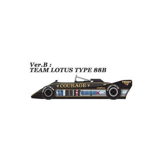 1/43 Multi-Material Kit: Lotus Ver.B Type 88B '81 British GP #11 #12
