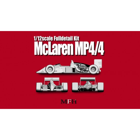1/12 Full Detail Kit: McLaren MP4/4 Ver.A '88 San Marino/Mexico/Canada/France GP