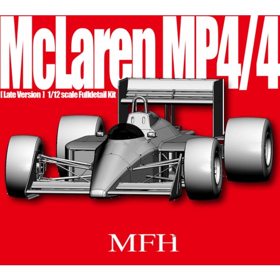 1/12 McLaren MP4/4 Late Ver.E - 1988 German/Belgian/Italian Grand Prix (GP) (Full kit)