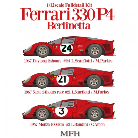 1/12 Full Detailed Multimedia kit - Ferrari 330 P4 Closed Body Ver.A