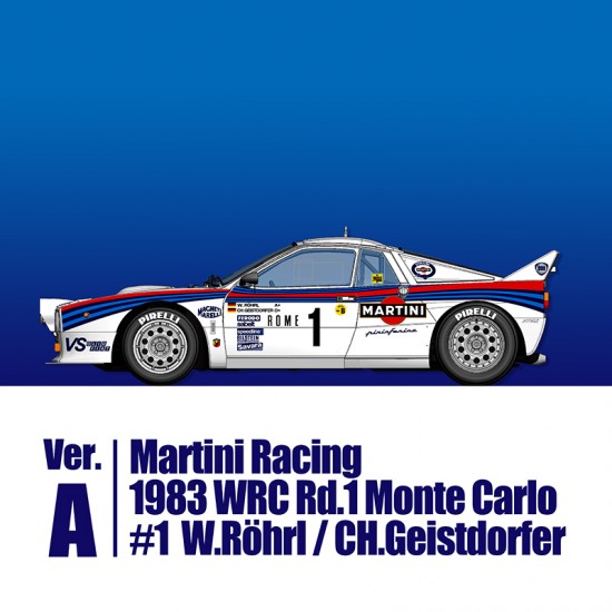 1/43 Multi-Material Kit: Rally 037 Ver.A Martini Racing '83 WRC Rd.1 Monte Carlo #1