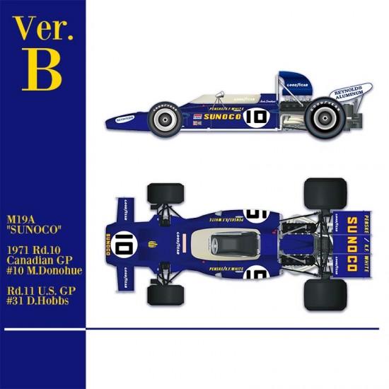 1/43 Multi-Material Kit: M19A Ver.B "SUNOCO" 1971 Rd.10 Canadian GP #10/Rd.11 US GP #31