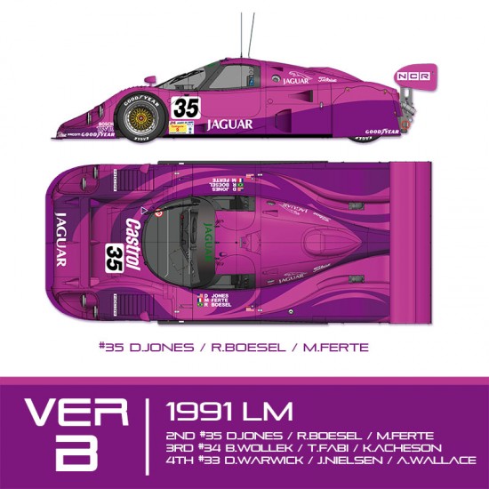 1/12 Multimedia kit - Jaguar XJR-12 Le Mans (1991) Ver.B #Limited Edition