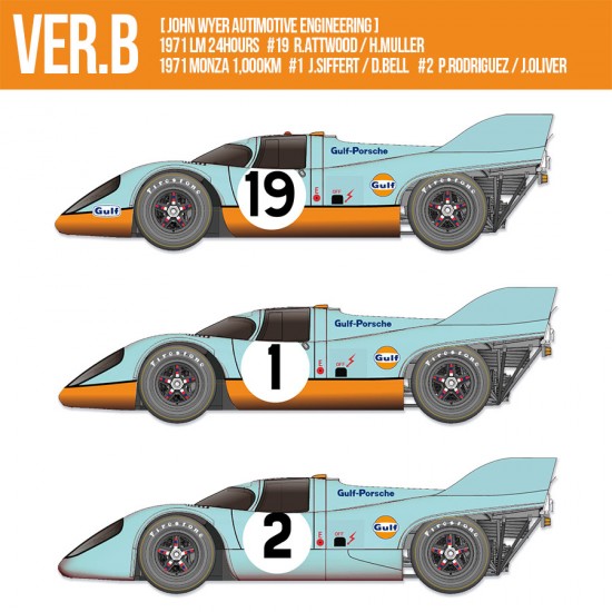 1/12 Porsche 917K Ver.B (1971) LM 24hrs [John Wyer Autimotive Engineering] #19