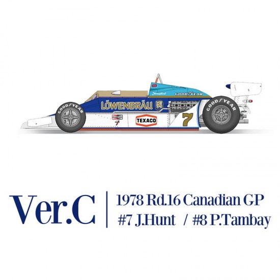 1/12 Full Detail Kit: McLaren M26 Ver.C 1978 Rd.16 Canadian GP #7 J.Hunt/#8 P.Tambay