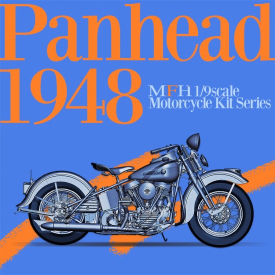 1/9 Multi-material Kit: Panhead 1948 Motorcycle