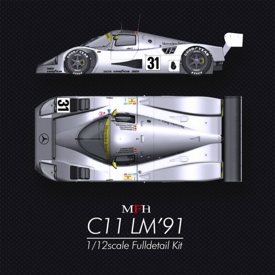 1/12 Mercedes-Benz C11 LM'91 #31 KW/MS/FK #1 J.L.S/J.M/A.F