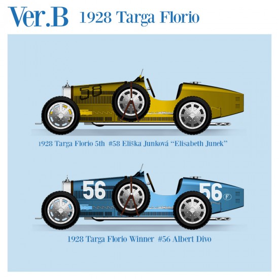 1/43 Multi-Material Kit: Bugatti TYPE35 Ver.B 1928 Targa Florio #56 #58