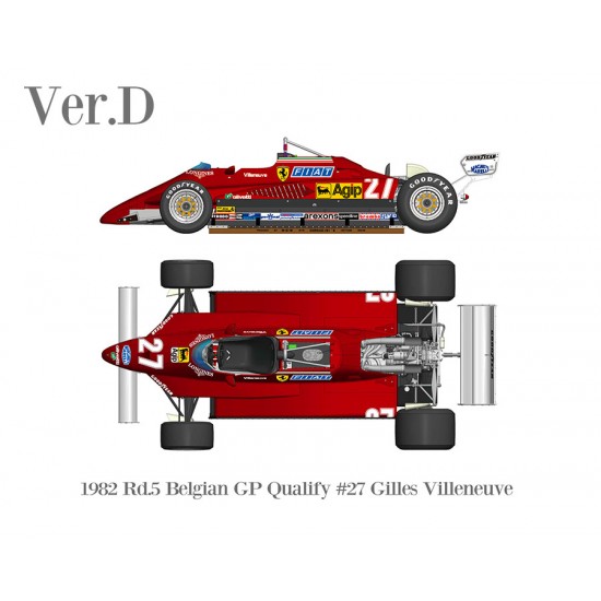 1/43 Multi-Material Kit: Ferrari 126C2 Ver.D 1982 Rd.5 Belgian GP Qualify #27