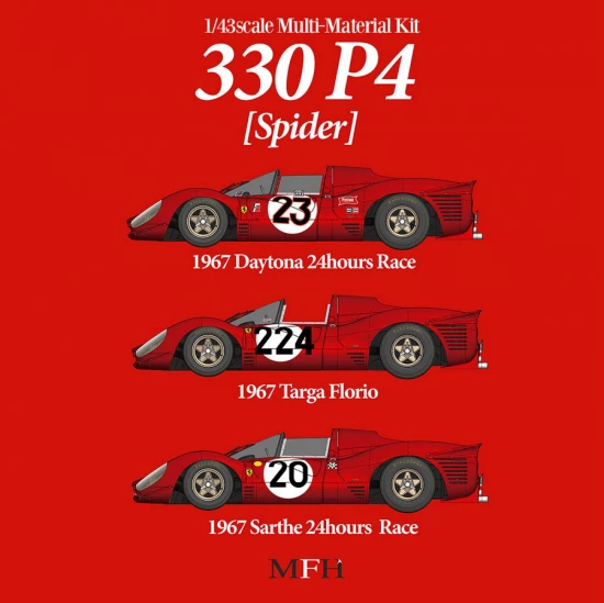 1/43 Ferrari 330 P4 [Spider] Ver.C 1967 Sarthe 24hours Race #20 C.Amon/N.Vaccarella