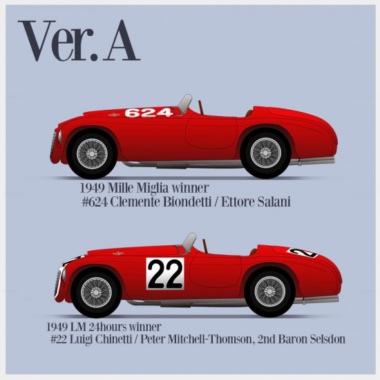 1/12 Ferrari 166MM Ver.A 1949 Mille Miglia LM 24h Winner #624 #22