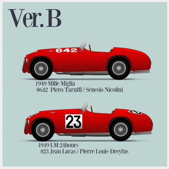 1/12 Ferrari 166MM Ver.B 1949 Mille Miglia LM 24h #642 #23