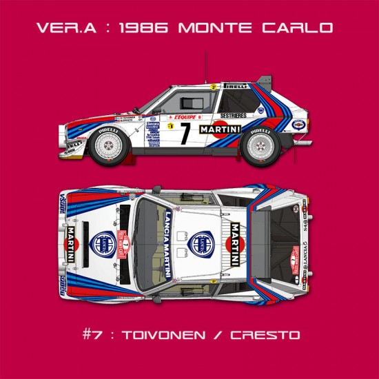 1/43 Lancia Delta S4 Ver.A 1986 WRC Rd.1 Rally Monte Carlo #7 Toivonen/Cresto