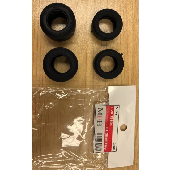 1/20 1980s F1 Slick Tyres for Tamiya kit (4pcs)