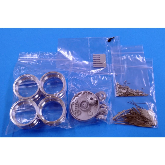 1/12 Wire Wheel Set for Ferrari 250GTO (4 aluminum wheel rims without tyres)