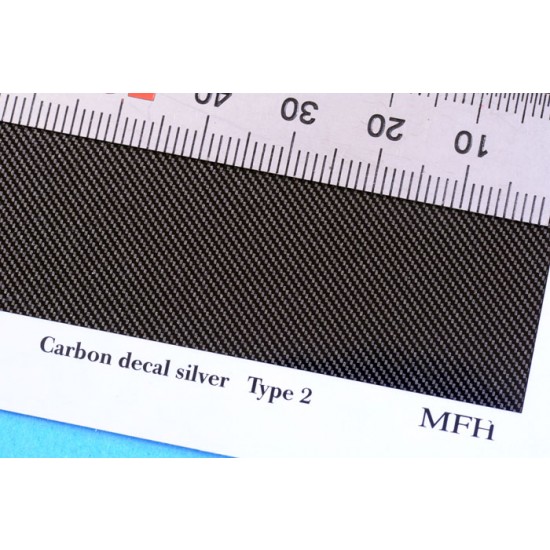 Carbon Decals - Silver Type 2