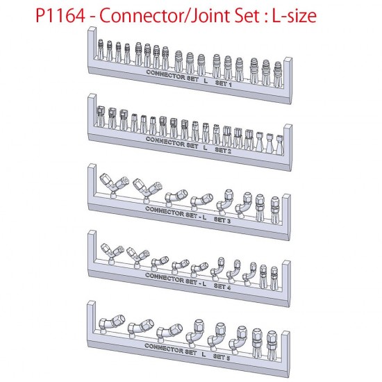 Connector/Joint Set #L-size for 1/12 kits