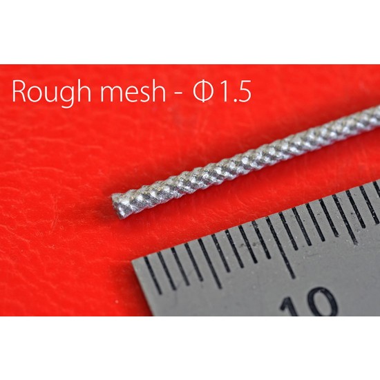 Metal Mesh Hose #Rough Mesh (diameter: 1.5mm, length: 89mm, 5pcs)