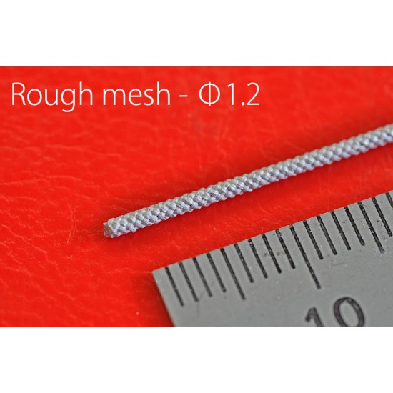 Metal Mesh Hose #Rough Mesh (diameter: 1.2mm, length: 89mm, 5pcs)
