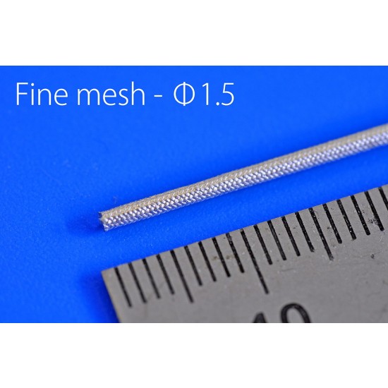 Metal Mesh Hose #Fine Mesh (diameter: 1.5mm, length: 89mm, 5pcs)
