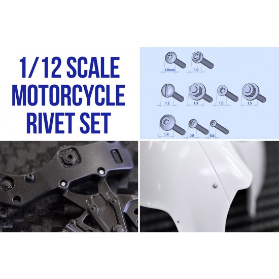 1/12 Motorcycle Rivet set Model Factory Hiro P1176