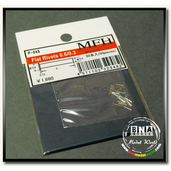 Flat rivets 0.5/0.3 (50pcs)