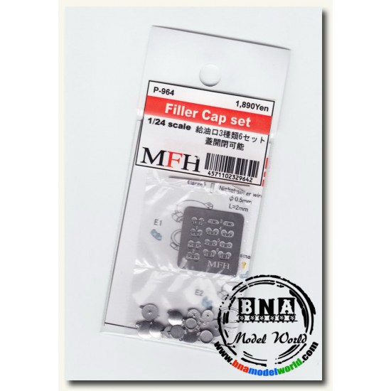 1/24 Fuel Filler Cap Set
